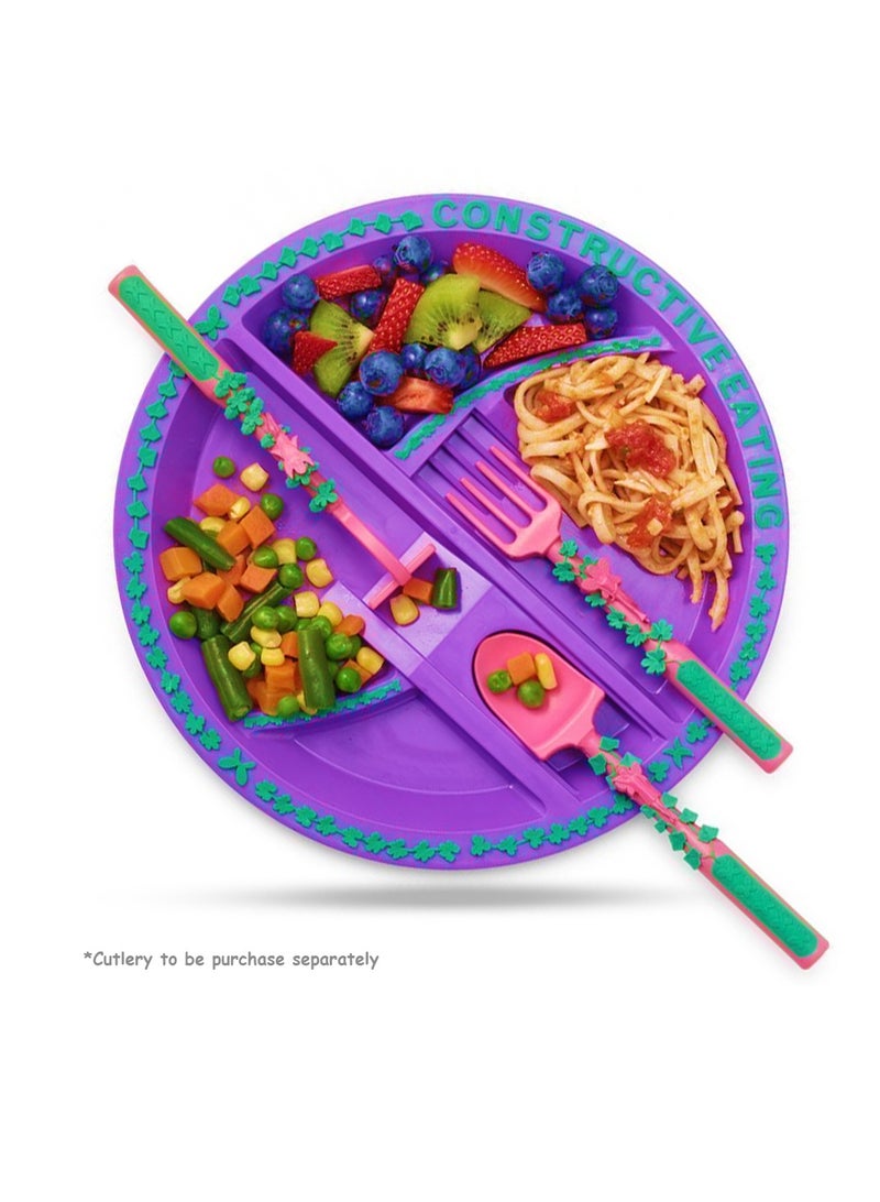 Eazy Kids Eating Plate - Garden Purple - Image 4