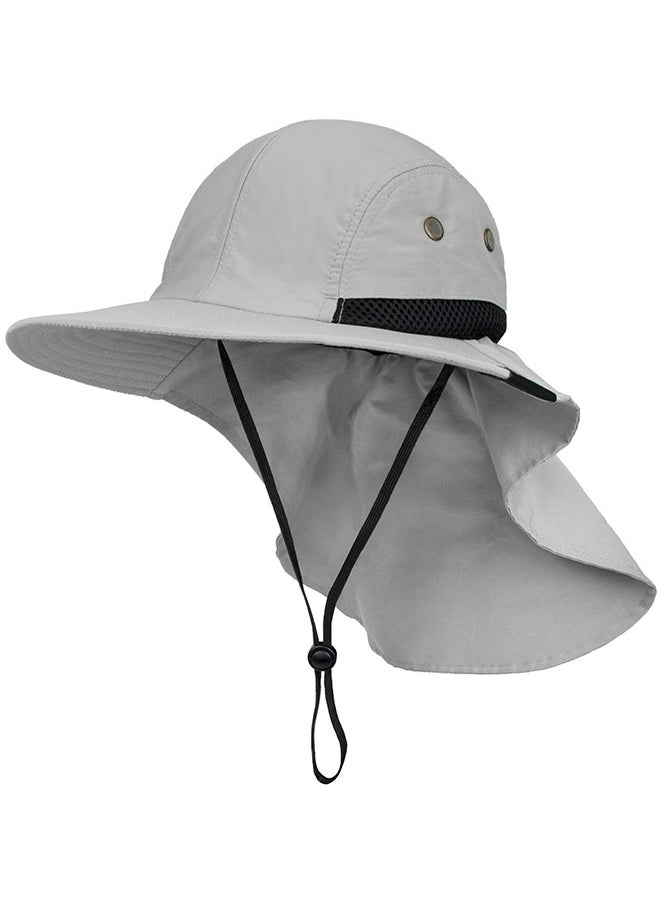 Sun Hat with Wide Brim - UPF 50+ Hiking Safari Neck Flap Fishing Caps for Men and Women, Perfect for Outdoor Adventures(Grey) - pzsku/Z7B58C93B9F1074C6830DZ/45/_/1736234820/3041dea4-f7ac-4236-a3d3-4152e5b4fb31