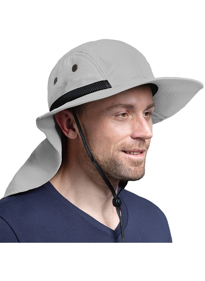 Sun Hat with Wide Brim - UPF 50+ Hiking Safari Neck Flap Fishing Caps for Men and Women, Perfect for Outdoor Adventures(Grey) - pzsku/Z7B58C93B9F1074C6830DZ/45/_/1736234831/e5f2c673-d13e-4372-924d-c53b7b5441bb