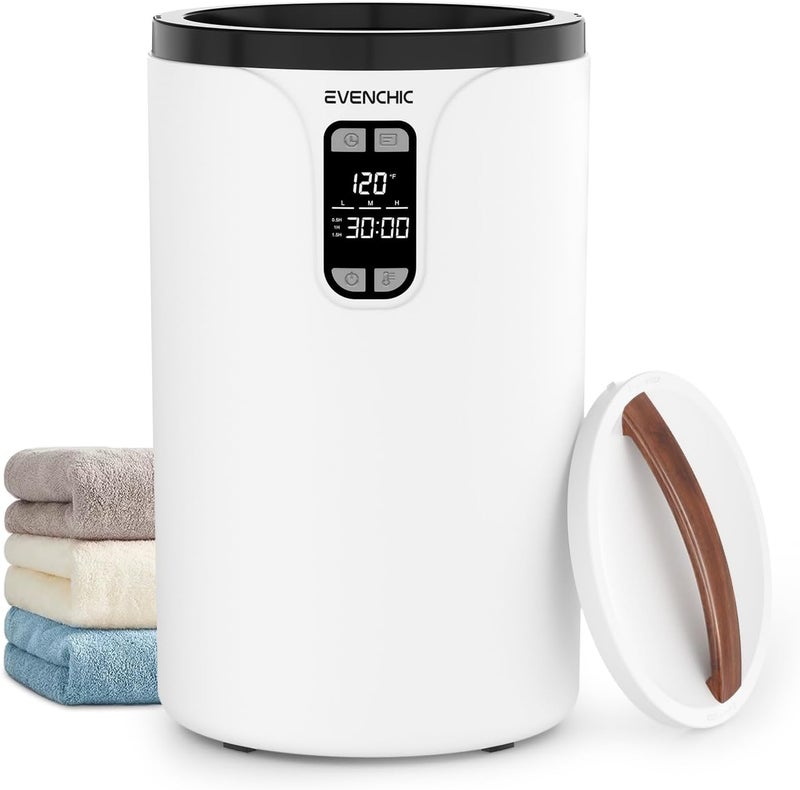 Evenchic Towel Warmer, 20L Hot Towel Warmers for Bathroom with 24H Timer, Temperature Adjustable, LED Display, Auto Shut Off, Even Heated for Oversized Towels, Bathrobes, Blankets - Image 1