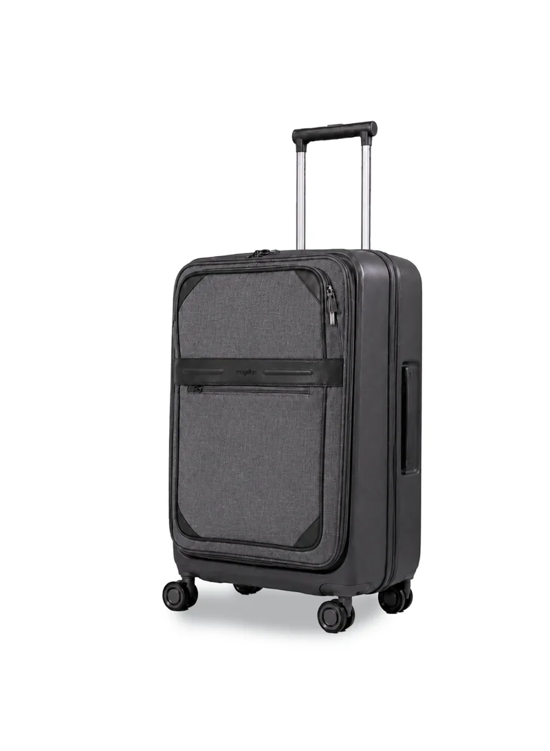 Magellan Magellan PC Hybrid Trolley 3 Piece Luggage Set PCF2584T4-3P – 20/25/29 Inch, 4 Spinner Wheels, TSA Lock, USB Port, Expandable