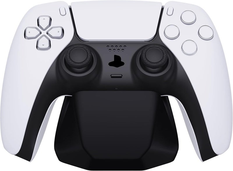 حامل وحدة تحكم ألعاب عالمي من PlayVital لوحدات تحكم Xbox Series X/S، حامل لوحة ألعاب لوحدات تحكم PS5/4، حامل عرض لوحدة تحكم Switch Pro – أسود صلب - Image 1