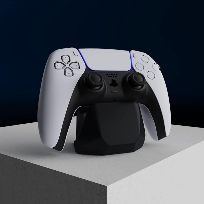 حامل وحدة تحكم ألعاب عالمي من PlayVital لوحدات تحكم Xbox Series X/S، حامل لوحة ألعاب لوحدات تحكم PS5/4، حامل عرض لوحدة تحكم Switch Pro – أسود صلب - Image 4