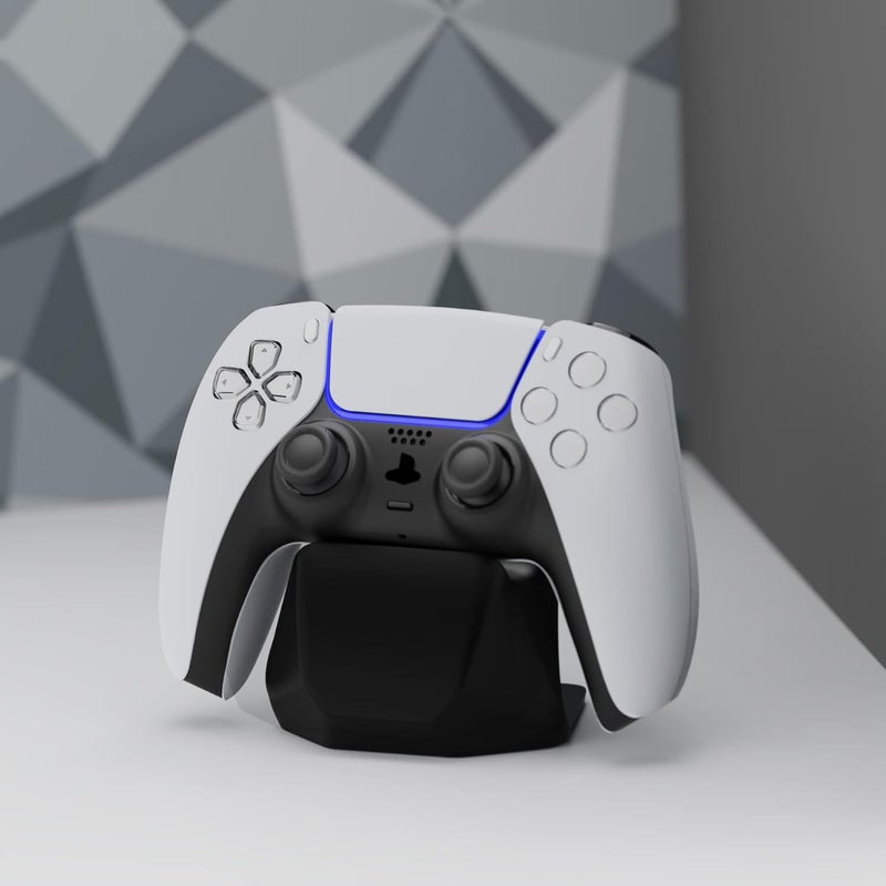 حامل وحدة تحكم ألعاب عالمي من PlayVital لوحدات تحكم Xbox Series X/S، حامل لوحة ألعاب لوحدات تحكم PS5/4، حامل عرض لوحدة تحكم Switch Pro – أسود صلب - Image 5