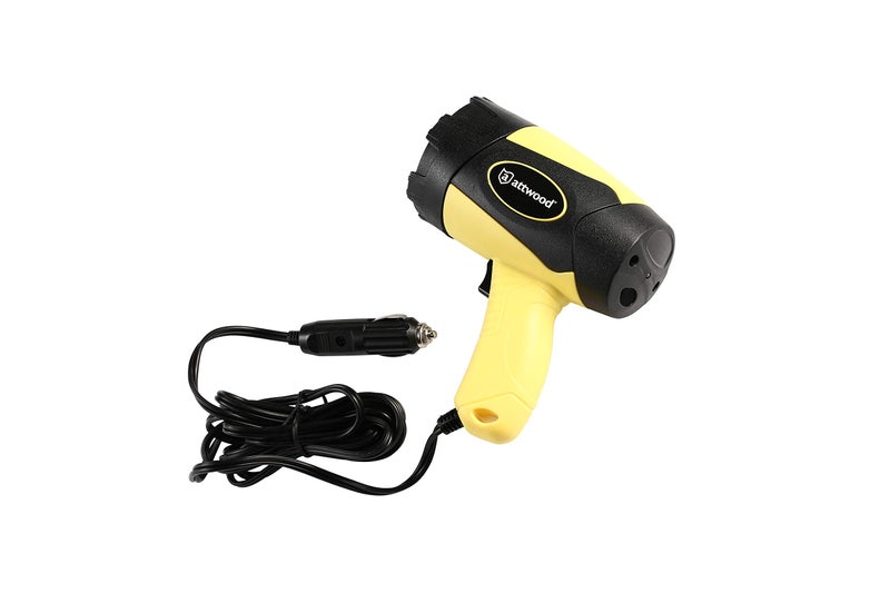 Attwood 11794-7 Portable 5W LED Emergency Spotlight 12V Adapter Plug, Safety Yellow/Black - Image 2