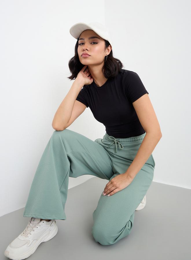 Styli Wide Leg Joggers with Side Pocket - Image 5