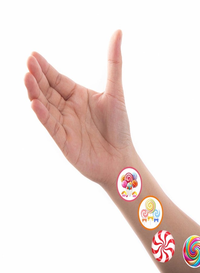 PIBIPAID 500 Pcs Cute Candyland Candy Land Roll Stickers,Sweet Candyland Birthday Party Favors Supplies Decorations Goodie Bag Stuffers Prize Labels - Image 4