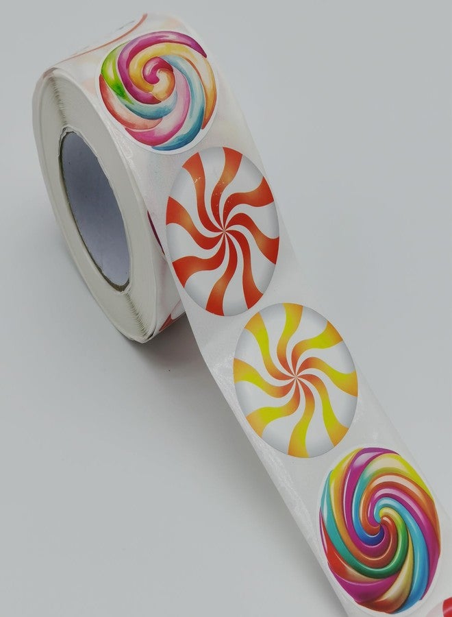 PIBIPAID 500 Pcs Cute Candyland Candy Land Roll Stickers,Sweet Candyland Birthday Party Favors Supplies Decorations Goodie Bag Stuffers Prize Labels - Image 1