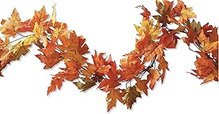Craftmore CraftMore Artificial Maple Fall Leaf Garland 6 Feet for Autumn and Thanksgiving Decor  - Image 1