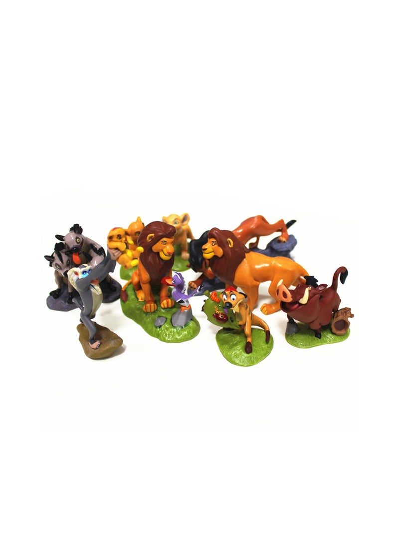 9 Lion King Prince Revenge figurines, ornaments, Simba toy dolls, Mufasa Scar Nana Pengpeng dolls  - Image 3