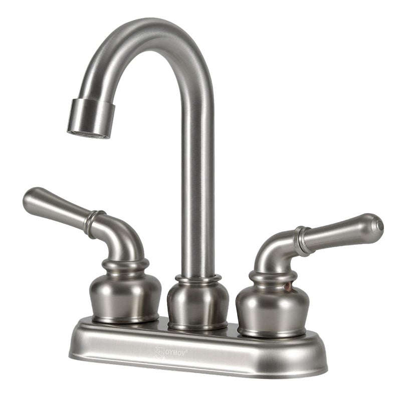 RV Bathroom Sink Faucet  Brushed Nickel RV Sink Faucet for Bathroom Faucet Replacement for RVs Campers Fifth Wheels Motor Homes Travel Trailers Boats