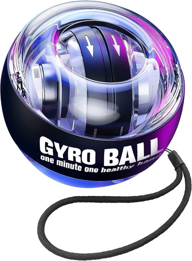 CRAZYABBS Auto Start Gyro Ball, Wrist Power Ball, Strengthener and Forearm Gyro Ball Wrist Exerciser, Wrist Ball for Strengthen Arms, Fingers, Wrist Bones Muscles, Auto-Start Colorful Lighting - Image 1