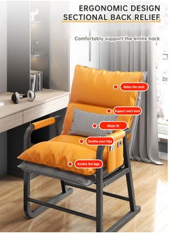 Generic Lazy Chair, Modern Large Accent Lounge Chair, Leisure Sofa Armchair with Ottoman, Reading Chair with Footrest for Bedroom, Living Room, Dorm Rooms, Garden and Courtyard.  - Image 3