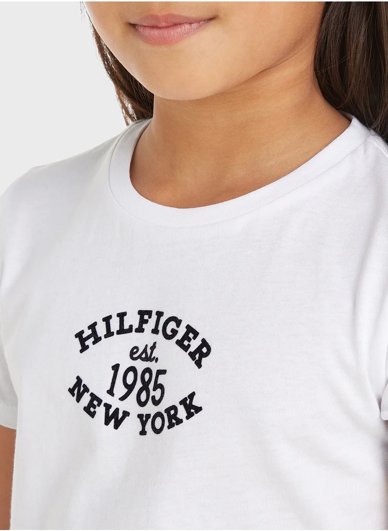 TOMMY HILFIGER MONOTYPE FLOCK REG TEE SS