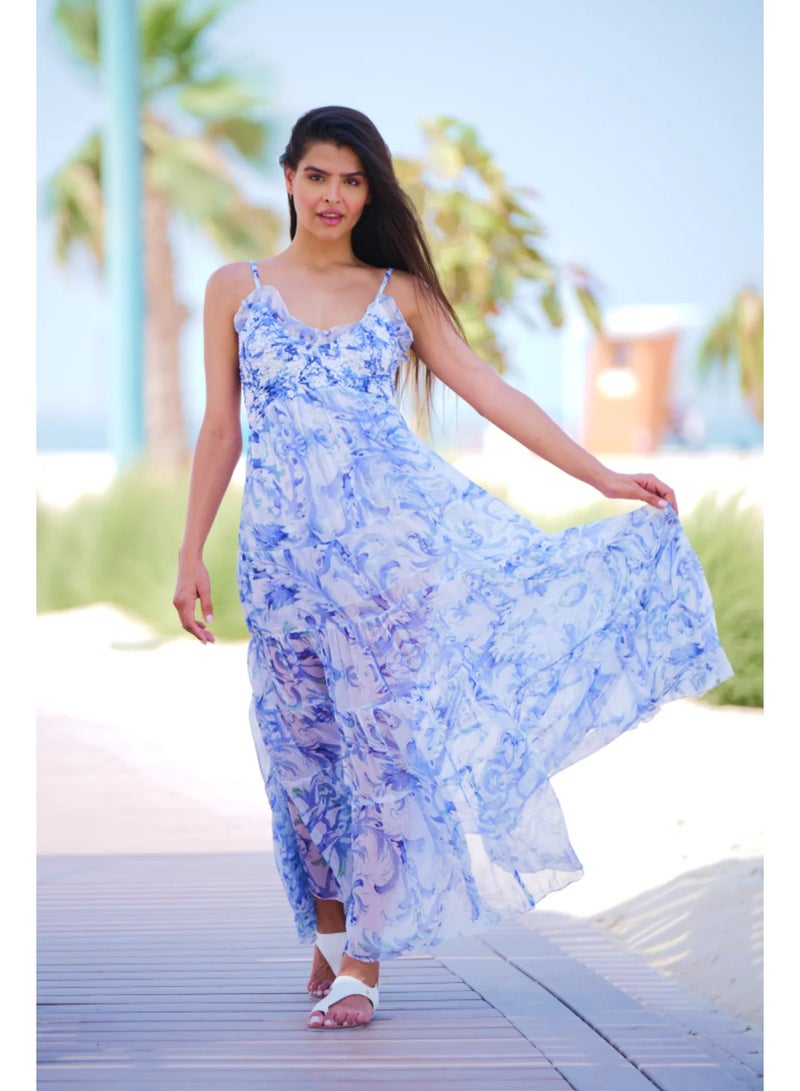 SJON Seabreeze Sicilian Chiffon Dress - Image 4