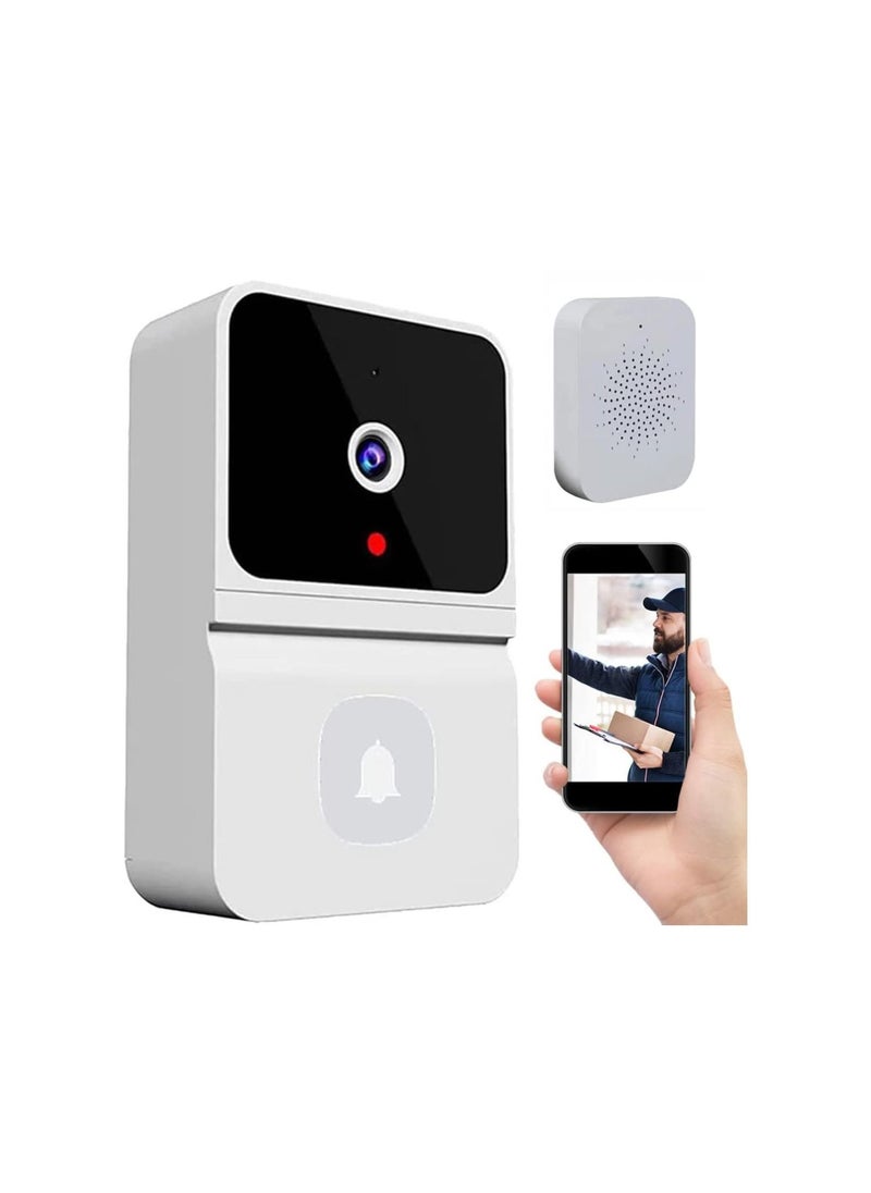 ARNOTEC - Wireless Video Doorbell Camera, Smart Wireless Wifi Video Doorbell Phone Door Ring Intercom Security Camera Bell - Image 1