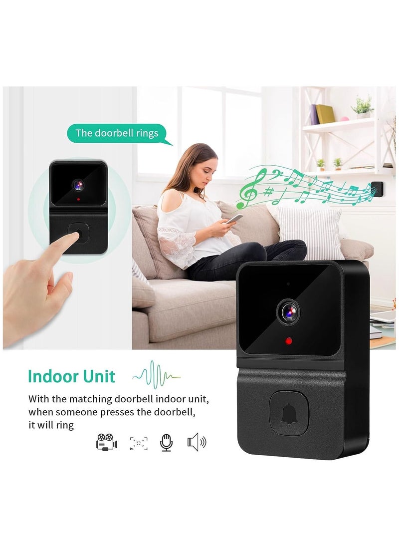 ARNOTEC - Wireless Video Doorbell Camera, Smart Wireless Wifi Video Doorbell Phone Door Ring Intercom Security Camera Bell - Image 1