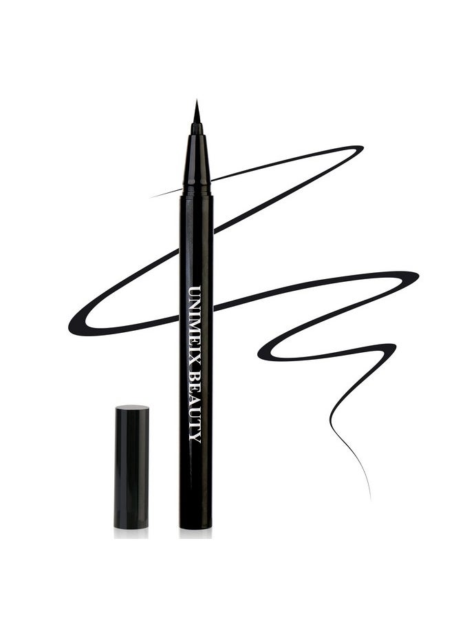 UNIMEIX - Eyeliner Liquid Liner Waterproof Eye Liner Makeup Eyeliner Pen Precise All Day Black - Image 1