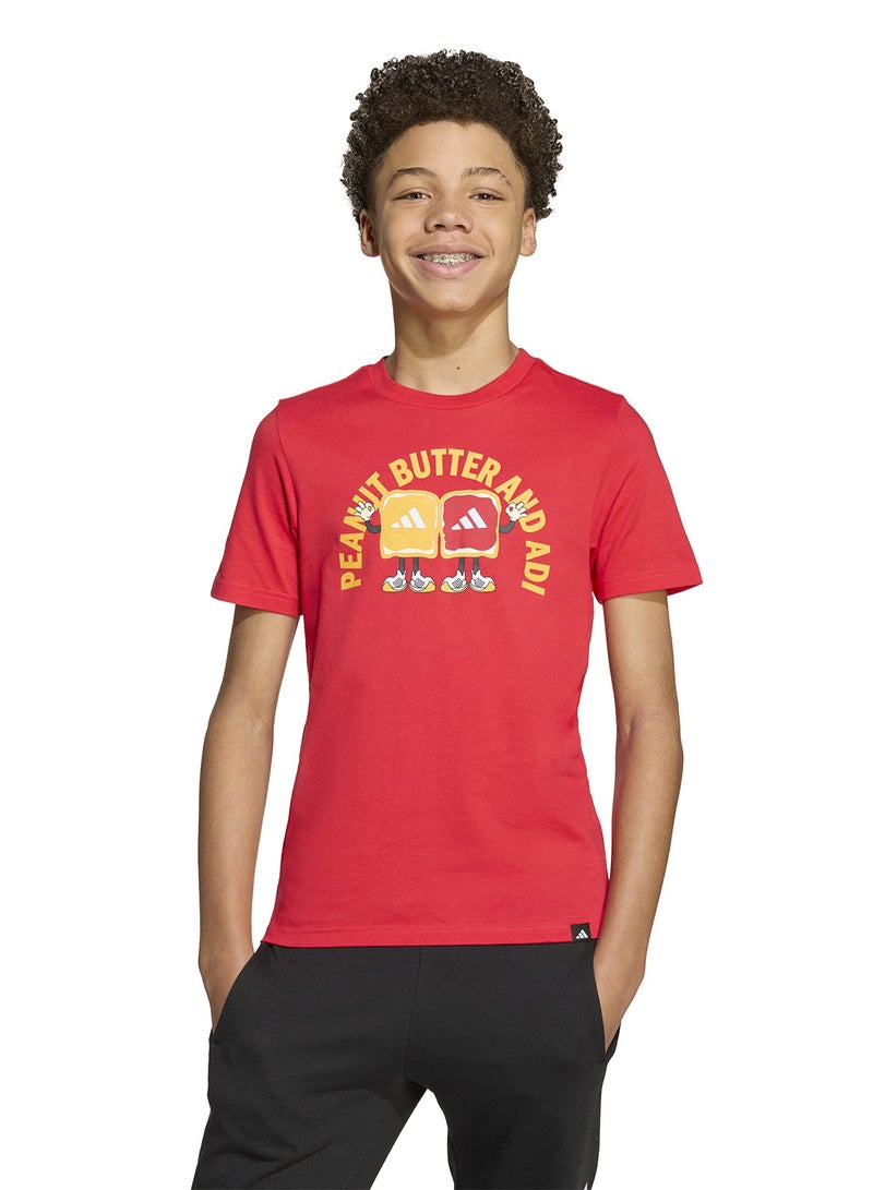 Adidas Youth Food Graphic T-Shirt - Image 1