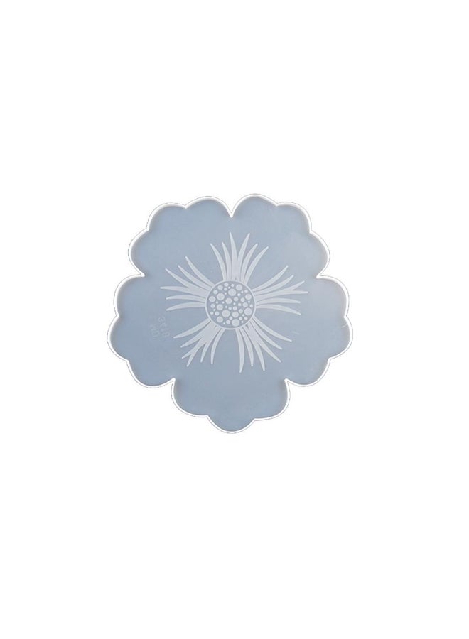 Resin Crystal Epoxy Mold Irregular Flower Coaster Casting Silicone Mould DIY Crafts Tray Fruit Plate Decor