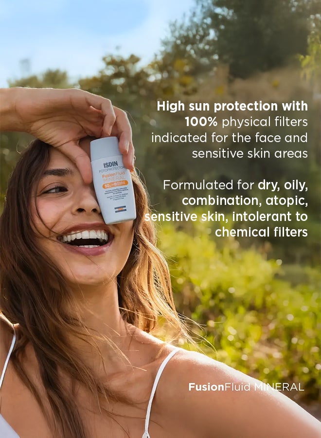 إيسدن ISDIN Fusion Fluid Mineral SPF 50+ 50ml - Image 2