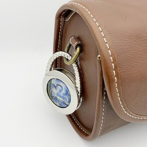 KSMD Purse Hooks for Table & Bars, Portable Handbag Holder - Foldable Table Hook Hanger (Starry Night) - Image 3