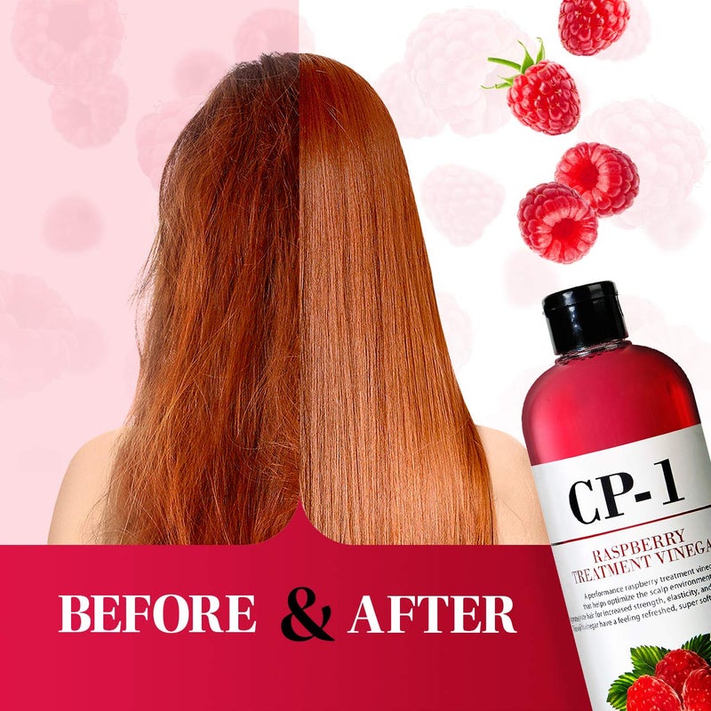 CP-1 Esthetic House Raspberry Treatment Hair Vinegar Rinse, for scalp (500ml 16.9 oz) - Image 3