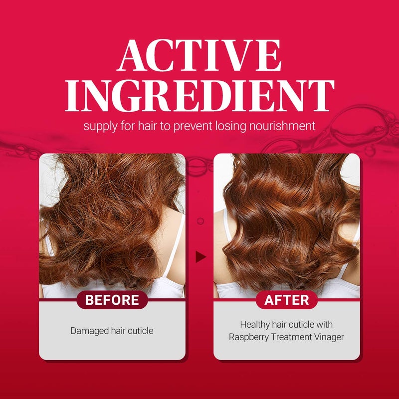 CP-1 Esthetic House Raspberry Treatment Hair Vinegar Rinse, for scalp (500ml 16.9 oz) - Image 2