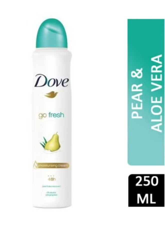 Dove Go Fresh Pear And Aloe Vera Deodorant Spray 250ml