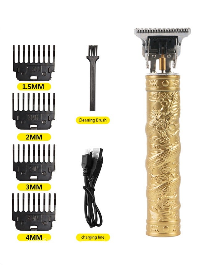 Generic 7-Piece Hair clipper Professional Adjustable Blade Clipper Set 700B Gold  - Image 1