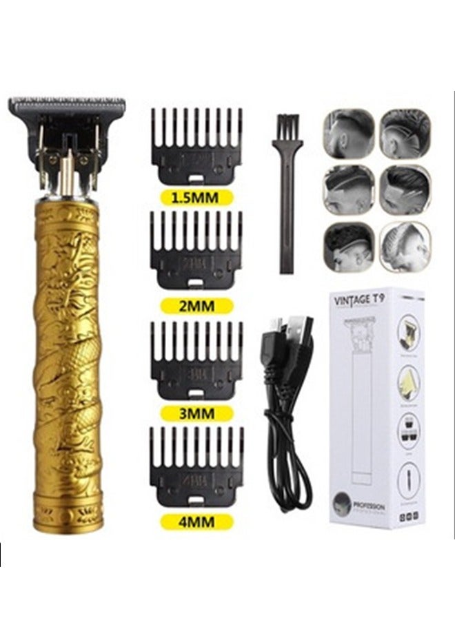 Generic 7-Piece Hair clipper Professional Adjustable Blade Clipper Set 700B Gold  - Image 3
