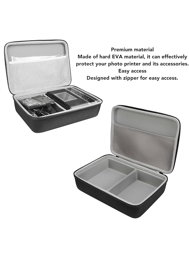 erorex Hard Carrying Case For Selphy Cp1500 Cp1300 Cp1200 Wireless Color Photo Printer Water Proof And Shock Proof Eva Hard Storage Bag For Selphy Photo Printer And Accessories  - Image 2