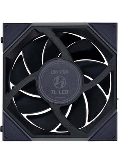LIAN LI Lian Li Uni Fan TL 120 Case Fan, 1.6” LCD, 120mm Fan Size, 1900 RPM Fan Speed, 62 CFM Airflow, PA66 / PBT Materials, Fluid Dynamic Bearing, Triple Pack, W/ Controller, Black | G99.12TLLCD3B.00  - Image 5