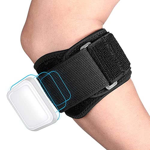 serveuttam Tennis Elbow Band for Men - Tennis Elbow Support for Relief | Neoprene Elbow Support for Men Gym Workout | Elbow Pain Golfers, Tendinitis, Effective Pain Relief, Sports (Black) - Image 1