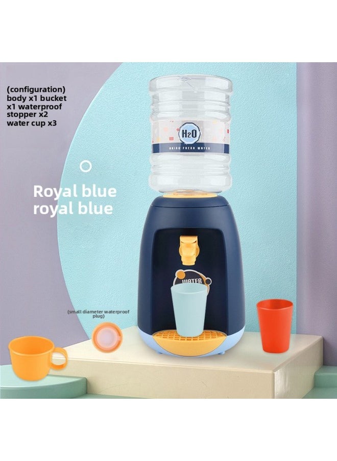 Children's Kitchen Simulation Mini Fun Water Dispenser Educational Parent-child Interaction Play House Small Household Appliances Toys Suit-Color:WY392-1 [blue Water Dispenser]]  - Image 1