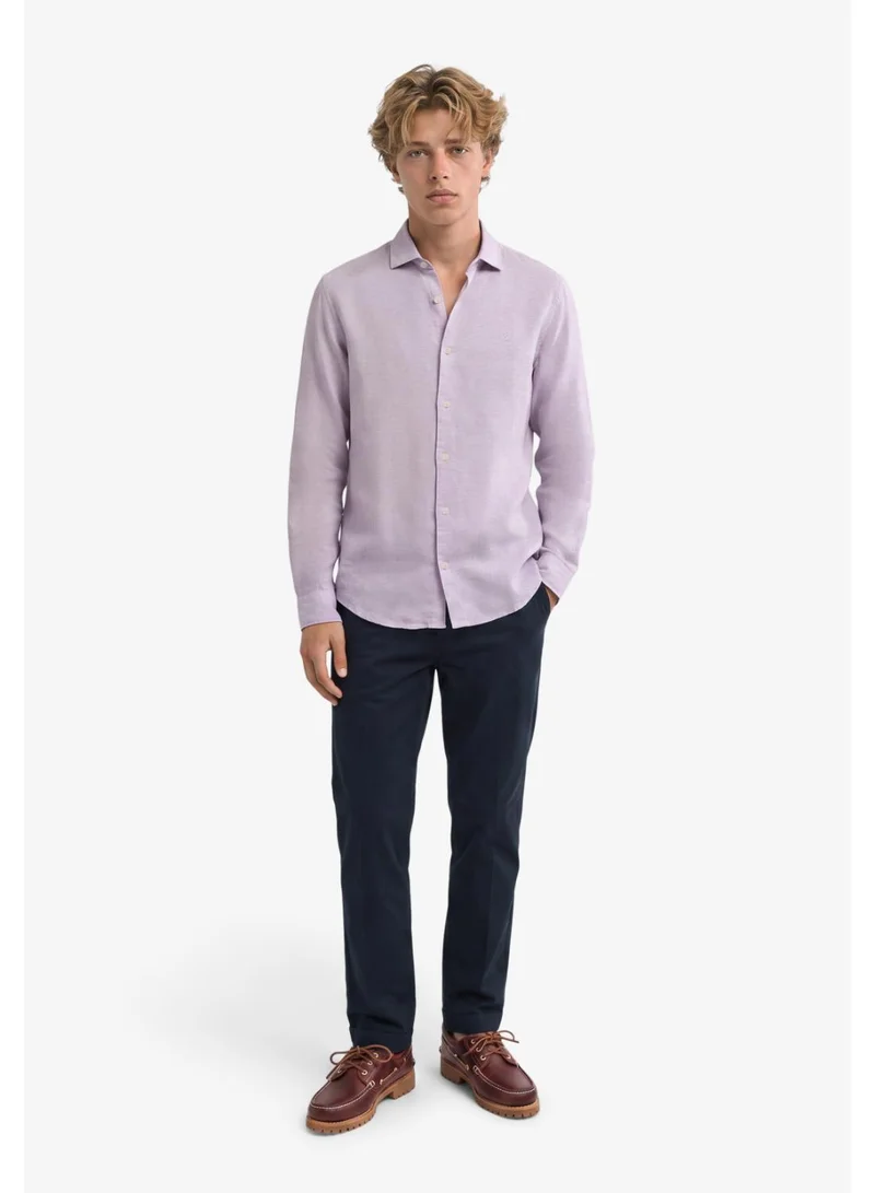 Superdry  Riviera Long Sleeve Linen Shirt for Men | Best Price UAE