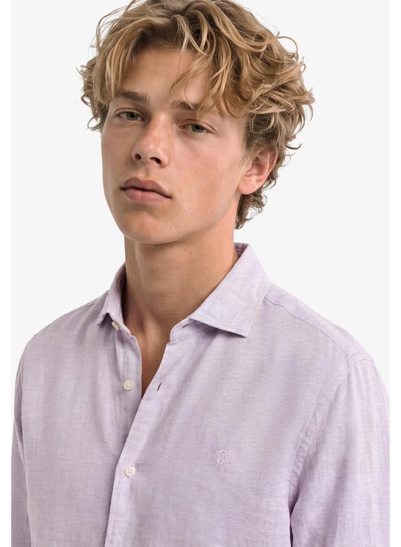 Superdry  Riviera Long Sleeve Linen Shirt for Men | Best Price UAE
