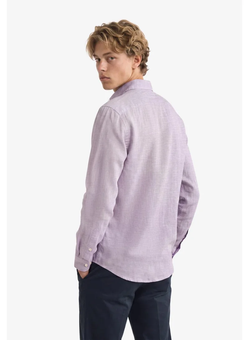 Superdry  Riviera Long Sleeve Linen Shirt for Men | Best Price UAE