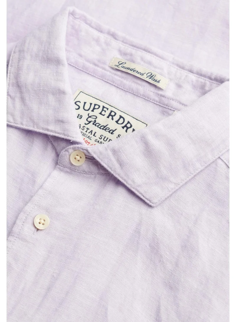 Superdry  Riviera Long Sleeve Linen Shirt for Men | Best Price UAE