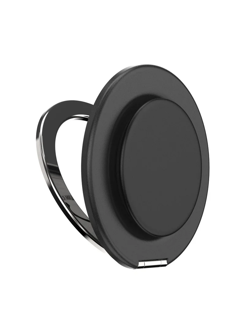 بوب سوكيتس MagSafe Kick-Out Grip & Stand | Magnetic Pop-up Phone Grip, Stable Stand, 360° Rotation, for iPhone 17/16/15/14/13/12, Included Adapter Ring for non-MagSafe Phones & Cases - Black