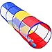 SweHouse Kids Play Tunnel for Toddlers Pop Up Crawl Through Tunnel Play Tent for Baby Infant Children or Dog with 2 Mesh Sides Kids Tunnel Toys or Gift Indoor Outdoor Colorful Crawling Tunnel - Image 2