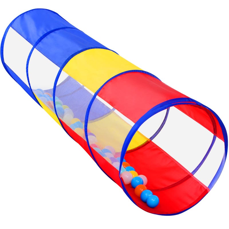 SweHouse Kids Play Tunnel for Toddlers Pop Up Crawl Through Tunnel Play Tent for Baby Infant Children or Dog with 2 Mesh Sides Kids Tunnel Toys or Gift Indoor Outdoor Colorful Crawling Tunnel - Image 4