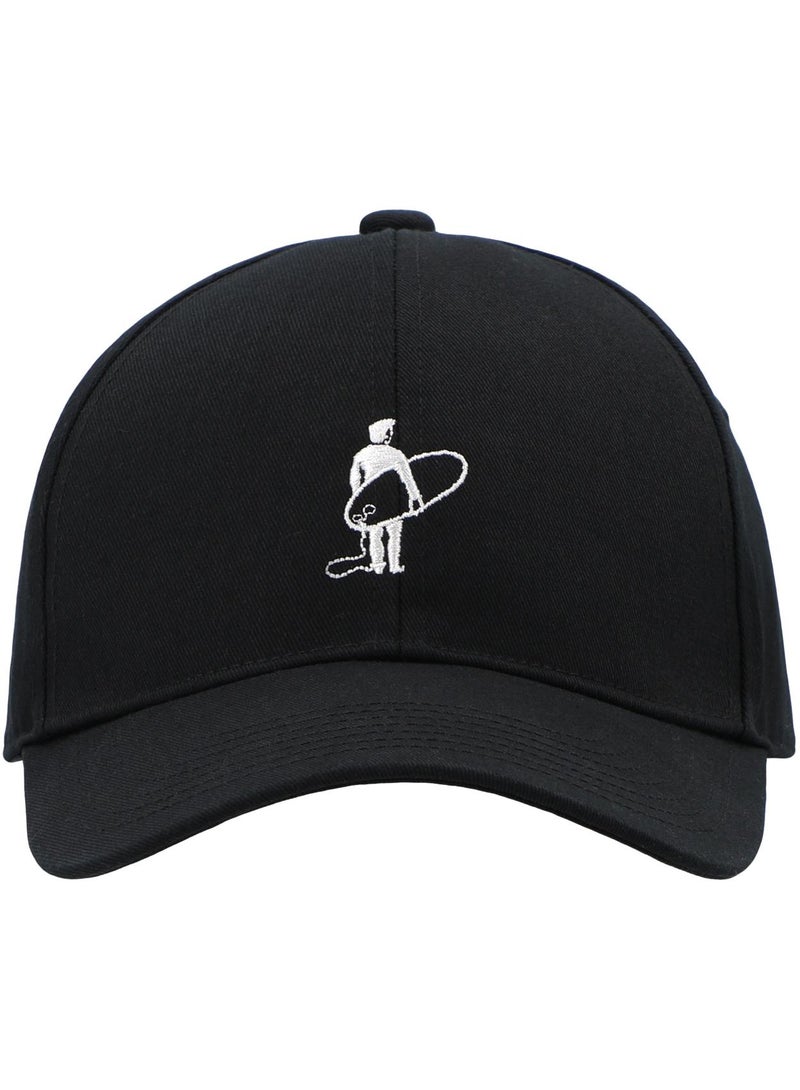 Termit Termit Kids' Black & White Baseball Cap – One Size Adjustable Summer Hat for Boys and Girls, 100% Cotton, Breathable Fabric for Outdoor Adventures  - Image 2