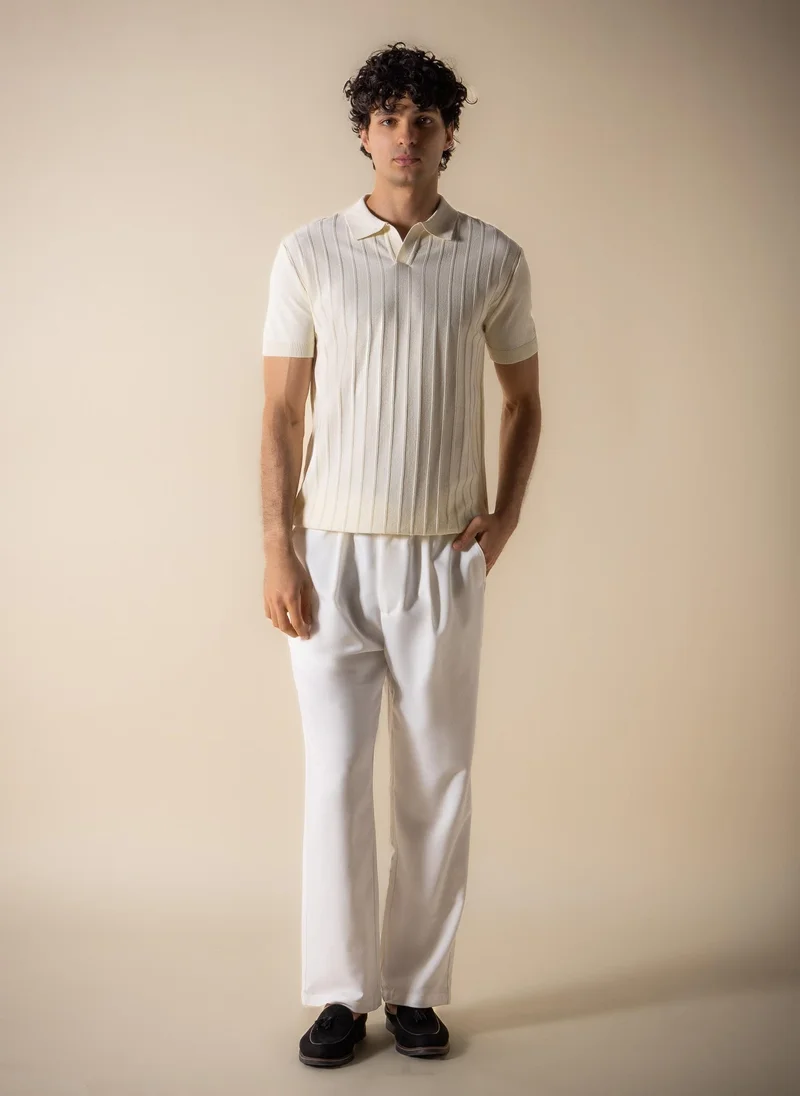 SHAPES SLIM KNIT POLO SHIRT