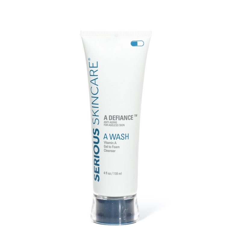 Serious Skincare - Gentle Exfoliating Retinol Facial Cleanser - Skin Hydrating Gel to Foam Vitamin A Wash - Clarify Pores - Removes Makeup, Oil, SPF - Avena Sativa Extract - 12 Oz + 4 Oz - Image 3