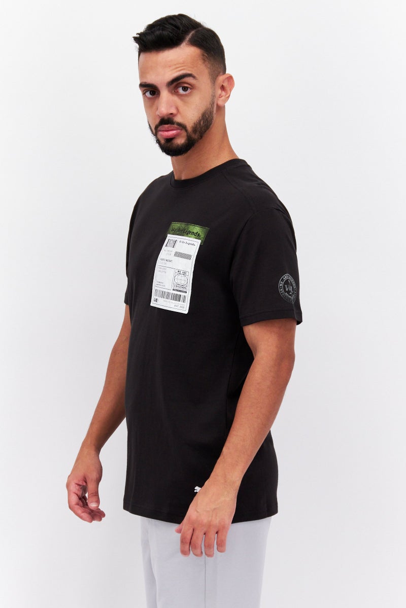 PUMA Men Relaxed Fit Outdoor Short Sleeve T-Shirt, Black - Image 3