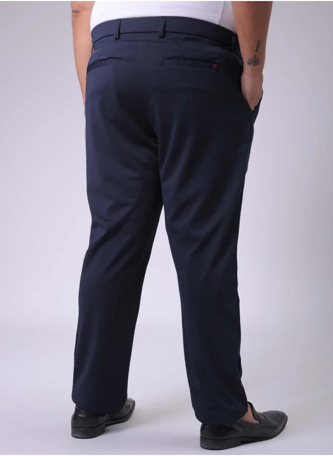 هاردسودا Men Plus Size Regular Fit Solid Mid-Rise Stretchable Chinos