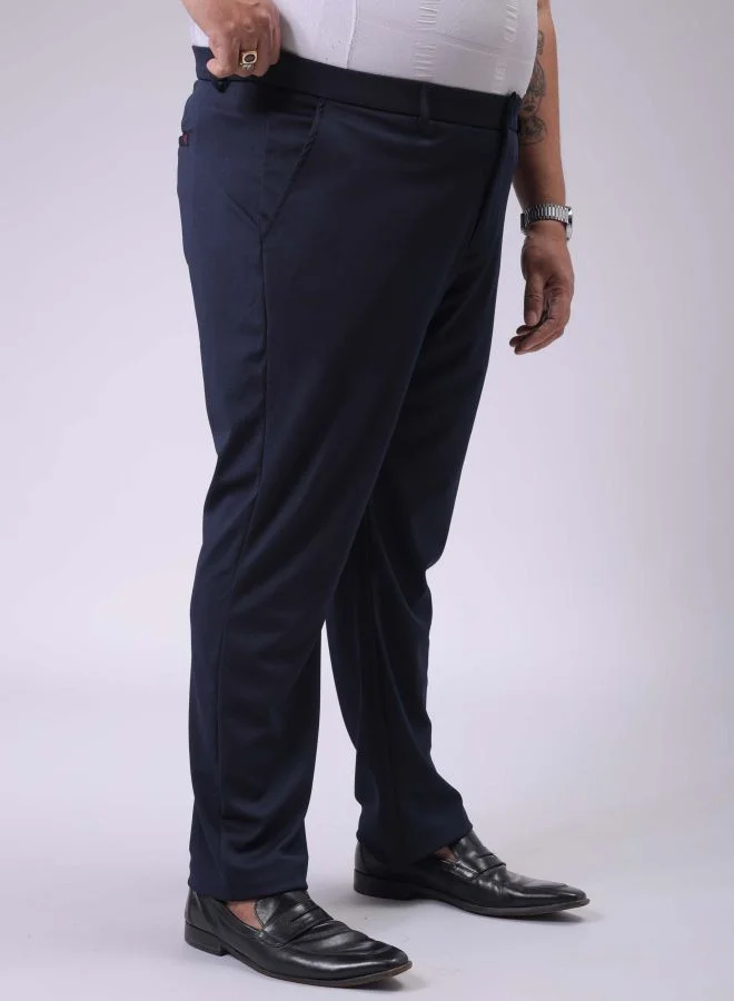 HARDSODA Men Plus Size Regular Fit Solid Mid-Rise Stretchable Chinos