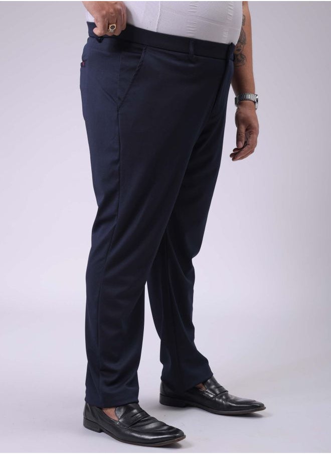 HARDSODA Men Plus Size Regular Fit Solid Mid-Rise Stretchable Chinos  - Image 4