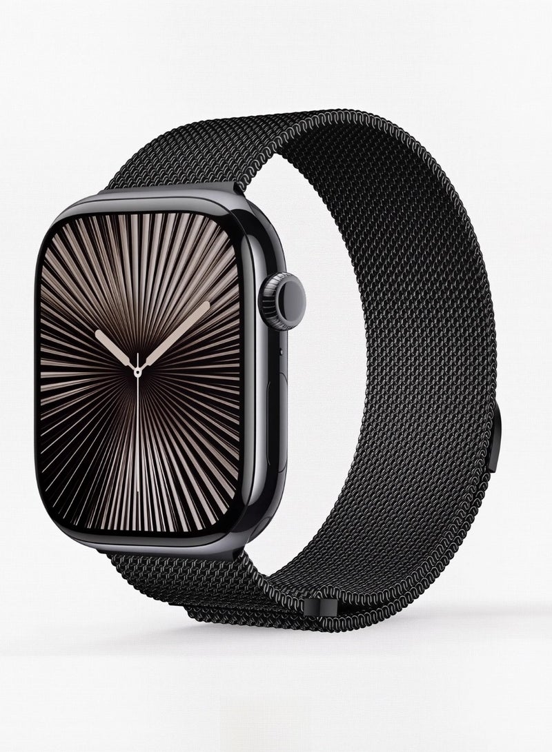 Black,Milanese, watch band,Iwatch band, Apple Watch band, 38mm40mm41mm42mm, compatible with all series of S10 S9 S8 SE  - Image 1